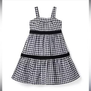 Janie & Jack Gingham Crochet Trim Sundress 2T